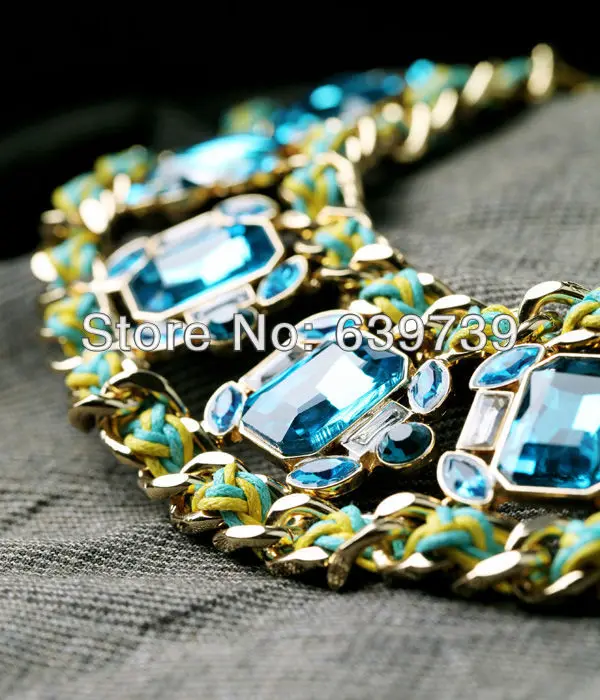 Ожерелье из зеленой ткани в форме круга для летнего дня по оптовой цене |