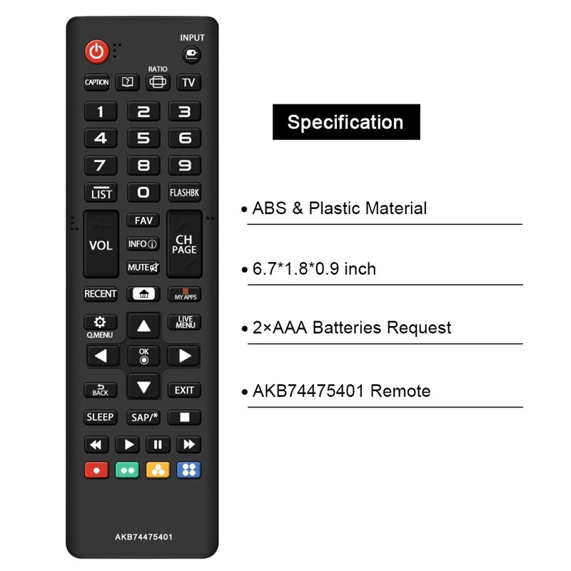 Новая Замена для Lg Tv пульт дистанционного управления Akb73975701 Akb75055701 Akb73975702 Akb74475401