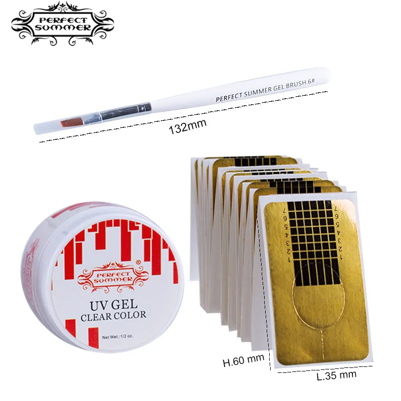 Идеальный летний расширение UV гель 15 мл наращивания ногтей Гель-лак Soak Off