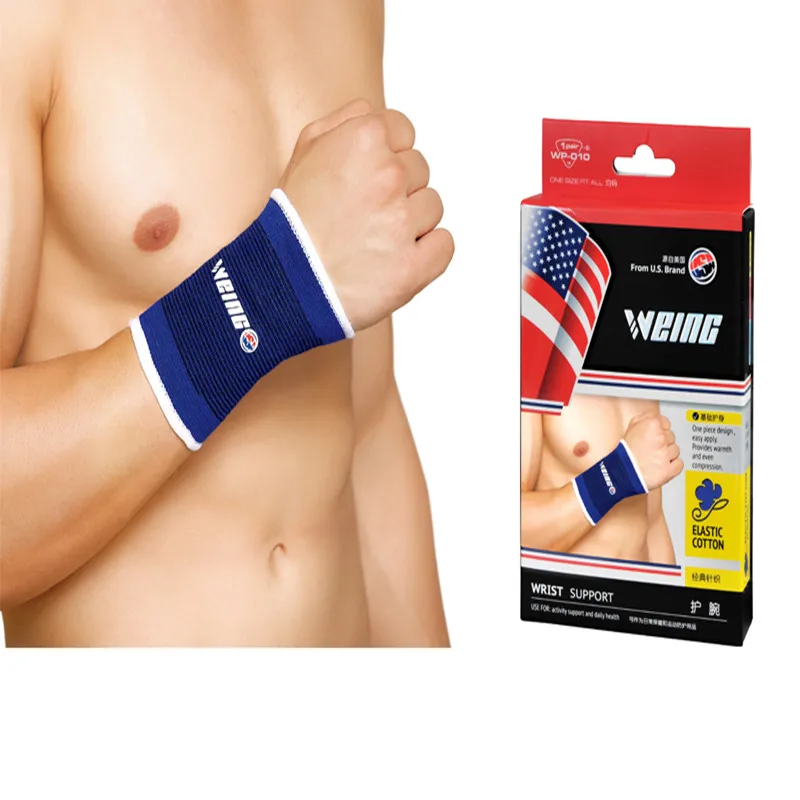 WEING запястья поддержки трикотажные хлопчатобумажные Браслеты Для ракеток для