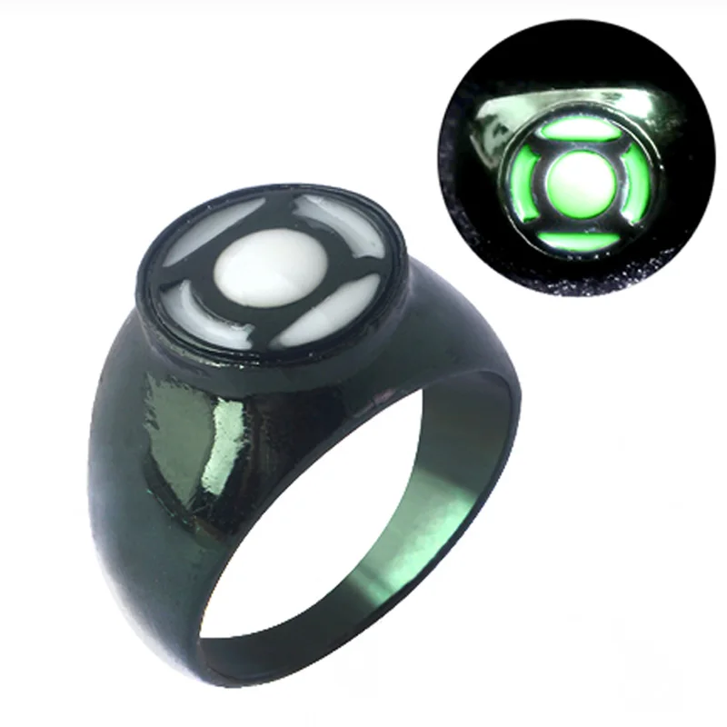 SG Горячая фильм супергерой Зеленый Фонарь Hal Jordan кольца Железный человек Тони Старк палец светящиеся кольца для мужчин танос Spilla Рождество ювелирные изделия - Цвет основного камня: R25