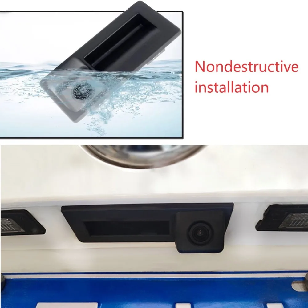 RCA Rear View Camera with Trunk Switch MIB RCD330 Plus HD Wide Angle Parking Reverse For VW Golf 5/6 Passat B6 B7 TIGUAN | Автомобили и