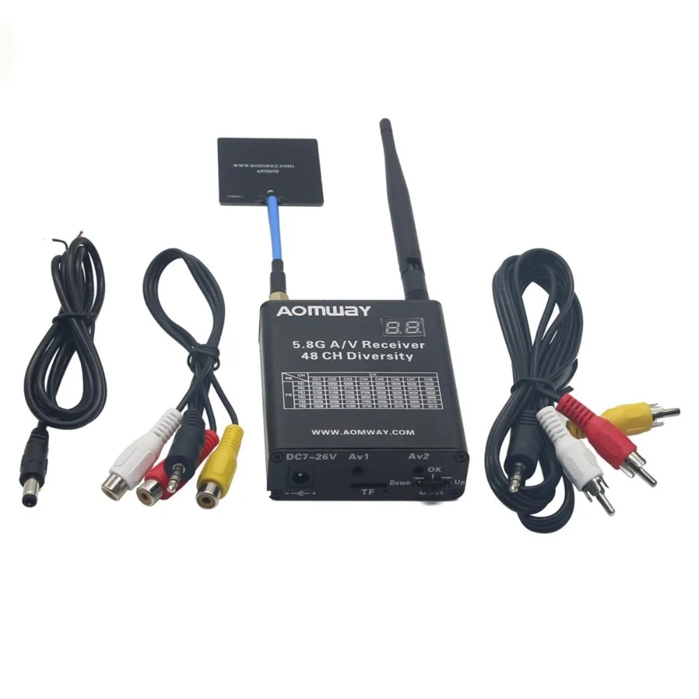 Aomway 5.8G 48CH AV Audio/Video Double Receiver DVR Recorder w/Cable for FPV Quadcopter Drone | Игрушки и хобби