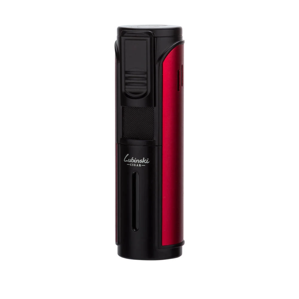 

LUBINSKI Cigar Lighter Windproof Refillable Butane Torch Lighter 5 Jet Flame Cigar Lighters with Punch gas Cigarettes Lighter