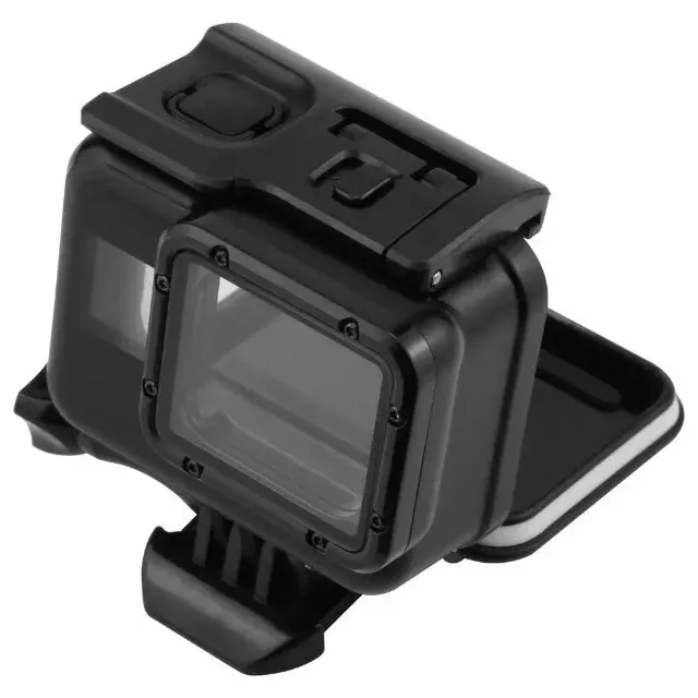 

LBKAFA Black Color Waterproof Case Shell 45M Underwater Housing + Touch Screen Backdoor Cover for GoPro Hero 6 5 Hero5 Hero6