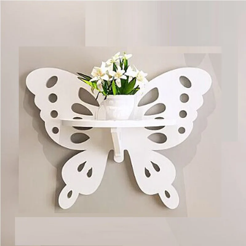 Мультяшный Белый настенный стеллаж для хранения спальни кухни душа угловая