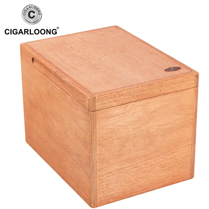 large CIGARLOONG коробка для сигар, увлажняющая коробка, большая емкость, испанский кедр, дерево, без краски, Деревянный чехол для сигарет, Humidor CA-0050 - Цвет: large