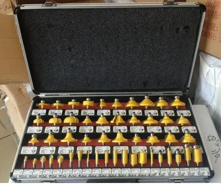 

Pro-Grade 50-Piece Tungsten Carbide 1/4-Inch Router Bits Set - Aluminum Case