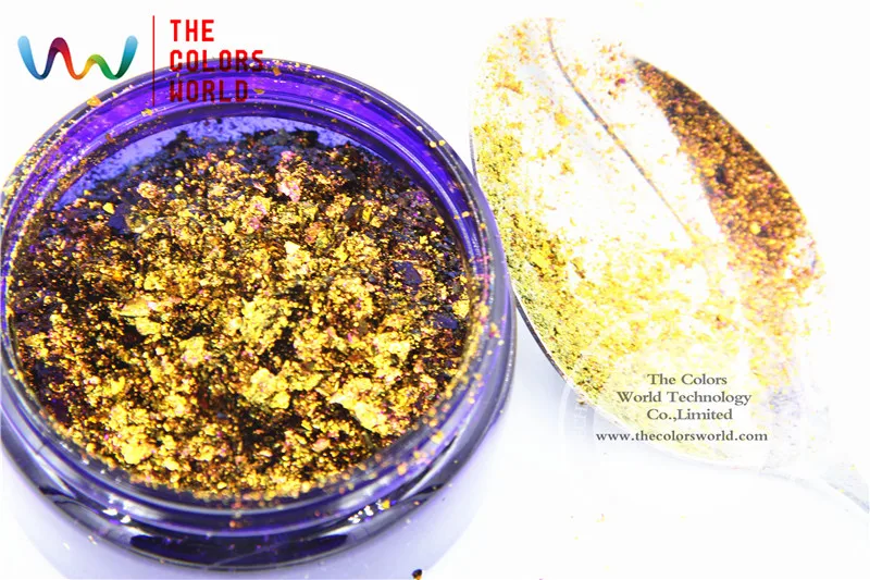 Искусственные хлопья с волшебным эффектом TCWB192 большого размера хамелеон для