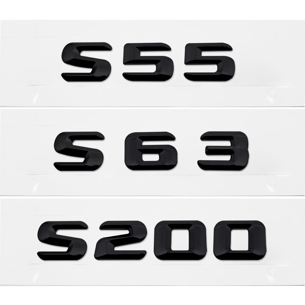 Наклейка задняя металлическая для Benz S55 S63 S200 S220 S250 S300 S320 S350 S420 S400 S500 S600|Наклейки на