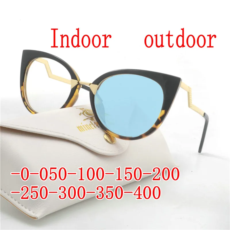 Женские солнцезащитные фотохромные очки для близорукости светочувствительные