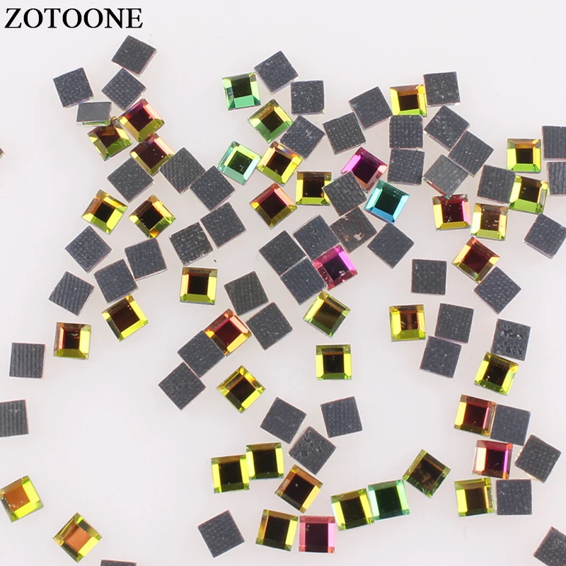ZOTOONE DMC 4*4 см горячая фиксация стразы s для одежды Кристалл страз аппликация Flatback