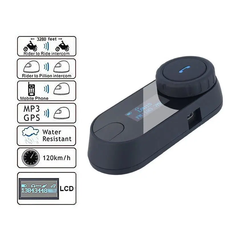 FreedConn переговорное bluetooth-устройство для мотоциклетного шлема мотоцикла TCOM-SC гарнитура Bluetooth Interphone ЖК-дисплей Экран 800 м 2-полосная, велосипедные шлемы, шлемы для мотоциклистов наушники