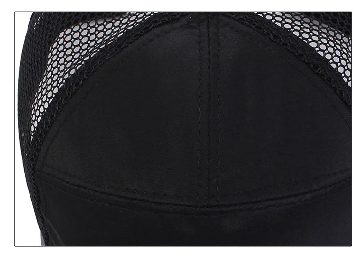 Men and Female Solid Color Baseball Caps Sport Hats Dad Hat Bone Net Leisure Snapback Women Men Mesh Breathable Hat