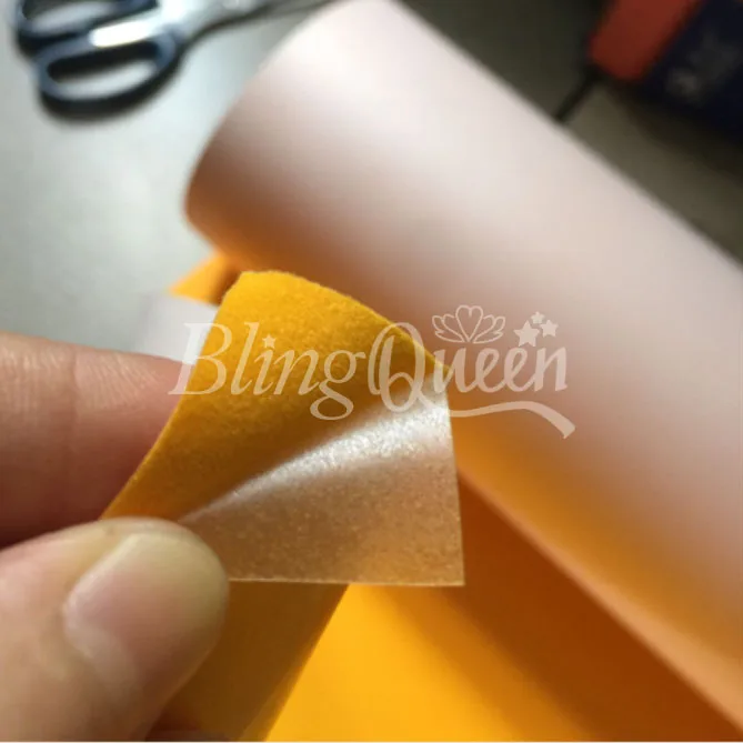 BlingQueen 12 шт./лот под заказ Горячая фиксация железо на флоке HTV виниловые переводные
