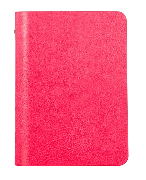 pink A7 блокнот из искусственной кожи, мини карманный блокнот, портативный канцелярский блокнот для путешествий, блокнот, пустая бумага - Цвет: pink