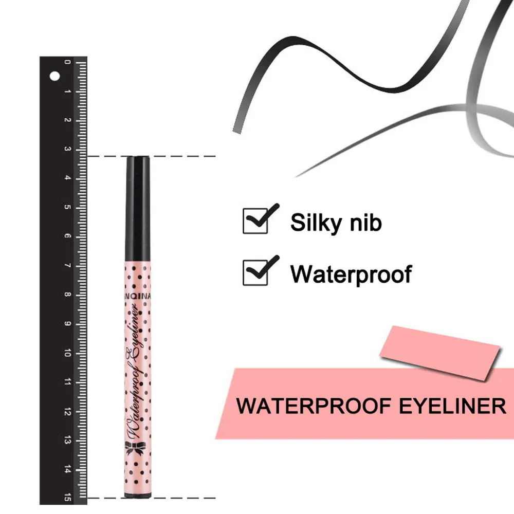 1 шт. черная водостойкая жидкая подводка для глаз косметика долговечный карандаш