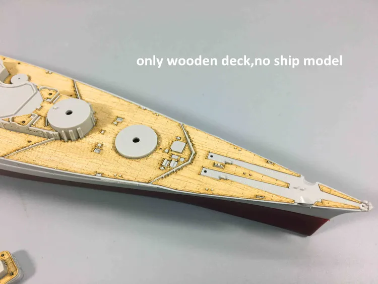Масштаб 1/700 деревянная колода для Trumpeter 05711 немецкий линкор Bismarck Модель 1941