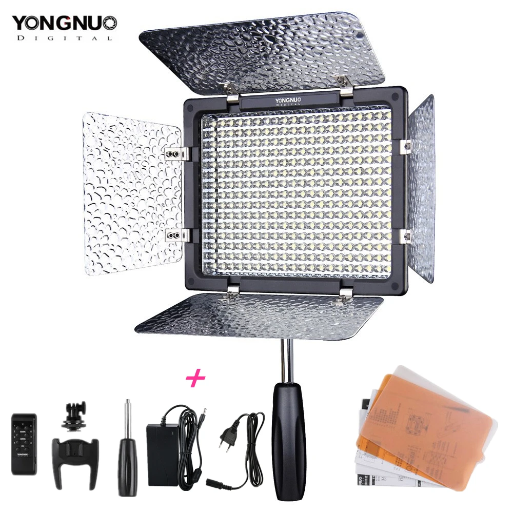 Светодиодный светильник для фото-и видеосъемки Yongnuo YN300 III YN-300 lIl 3200 k-5500 K/5500 K CRI95 с адаптером питания переменного тока