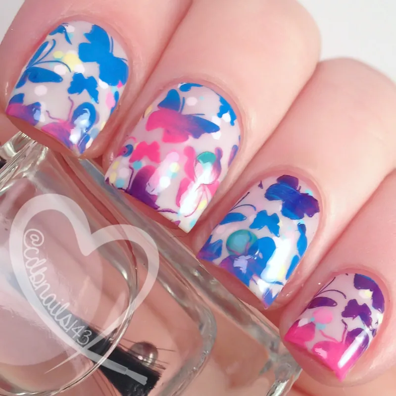 Романтический Бабочка Шаблоны Ногтей Штамп Шаблон Изображение Пластины Плиты BORN