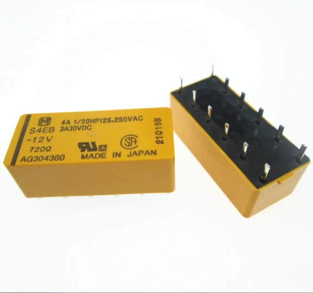 Горячее предложение, новинка, 12 В реле, Φ S4EB12V, S4EB-12V 12 В постоянного тока, 12 В, DIP12, 2 шт./лот
