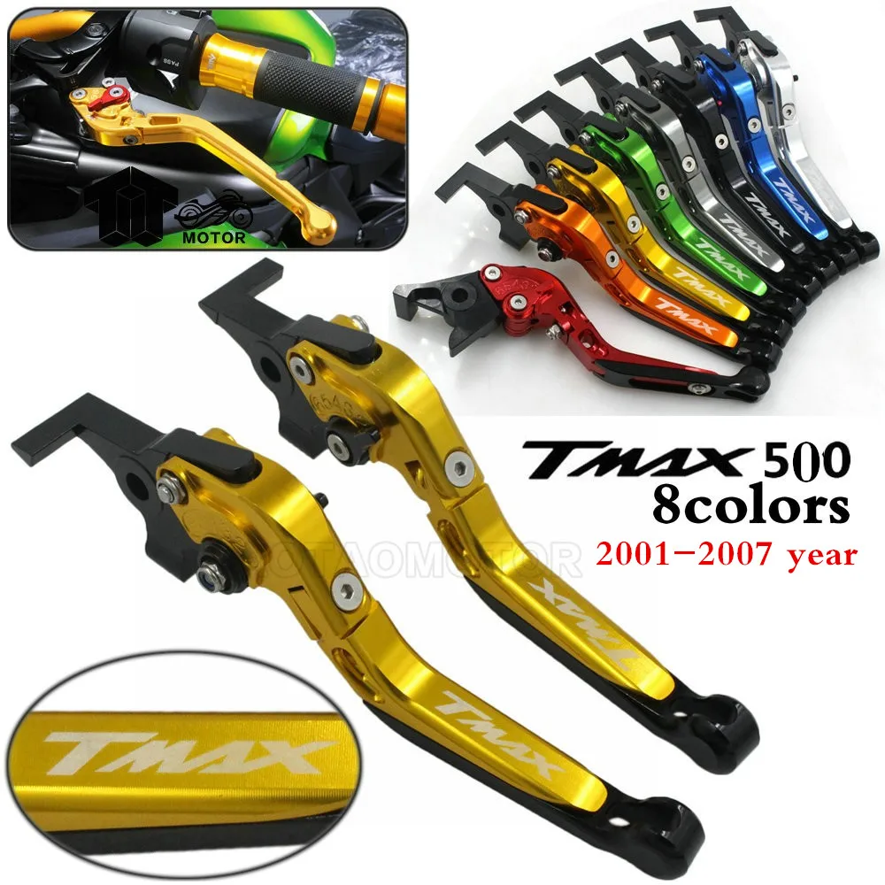 

CK CATTLE KING Motorcycle Folding Extendable CNC Adjuster Brake Clutch Levers for YAMAHA TMAX 500 2001 2002 2003 2004 2005-2007