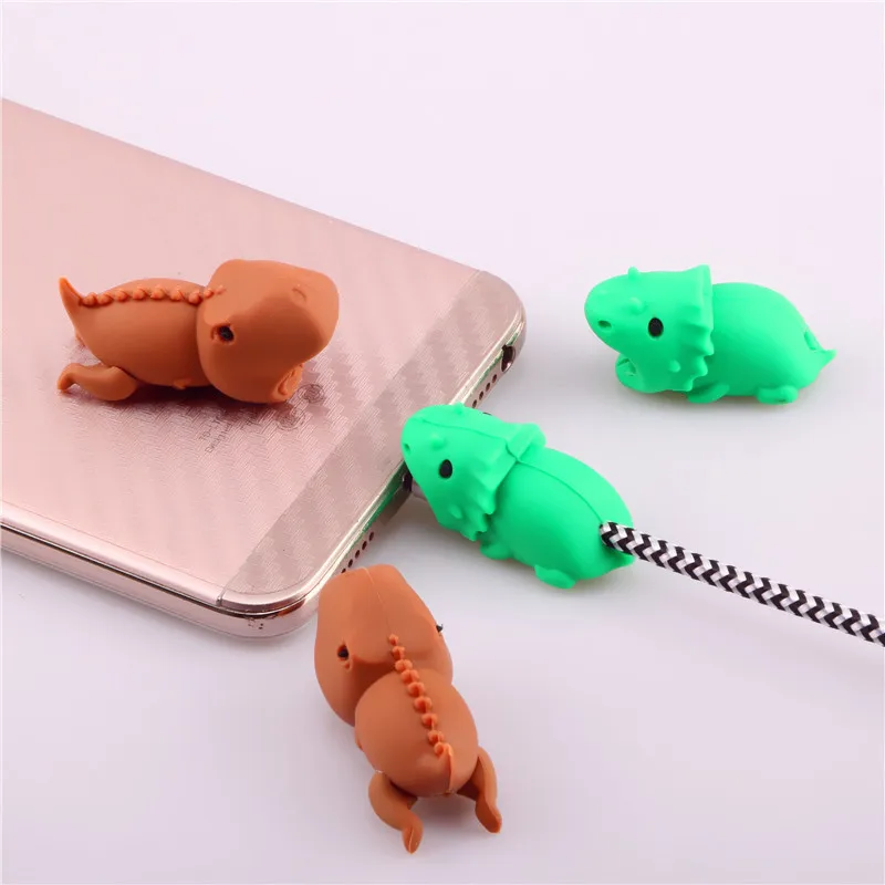 Siancs животное Фигурка динозавра кабель укуса протектор Симпатичные намотки chompers USB кабель Органайзер провода Держатель кабеля для кабель для android-устройств