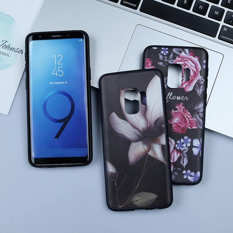 Чехол BROEYOUE для Samsung Galaxy S9 S8 S7 Edge J2 J5 J7 Prime J3 2016 2017 J4 J6 2018 цветочный матовый Мягкий