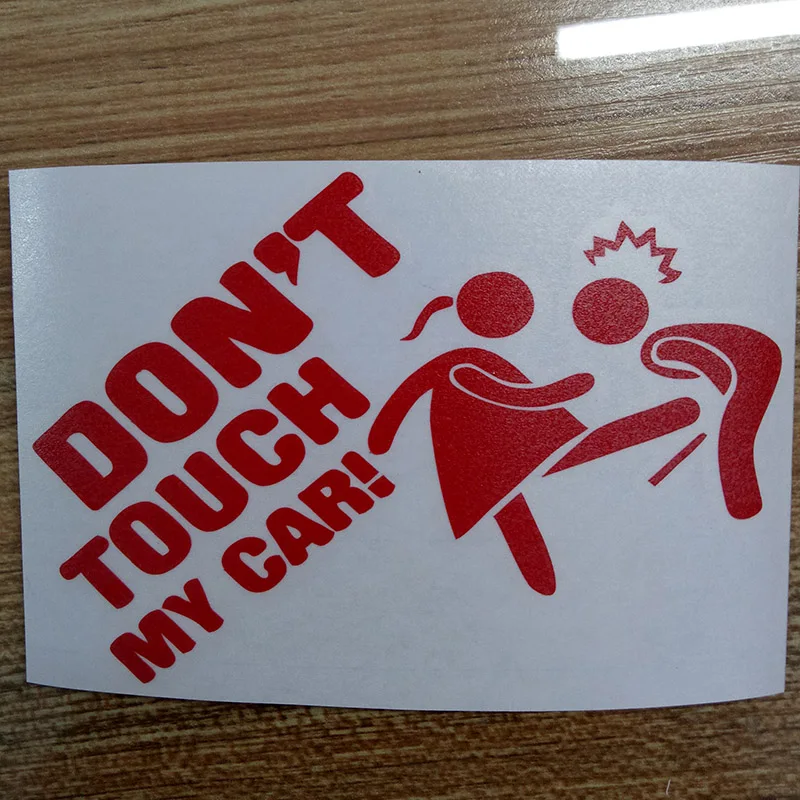 Наклейка на заднюю панель с надписью Don't Touch My Car Lady Edition|fun sticker|fun car stickerscar sticker |