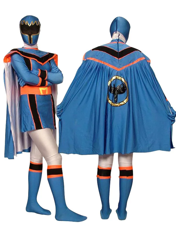 Blue Ranger Супер Sentai Maho Sentai Magiranger костюмы рейнджеров RedYellow/синий/розовый/зеленый Ranger спандекс зентай-костюм на заказ - Цвет: Blue Ranger