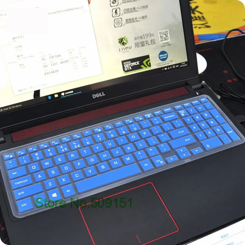 Чехол для клавиатуры ноутбука 15 6 дюйма Dell inspiron Vostro 15CR 3000 5559 7559 Ins 15P 7000 7568 7560 2528