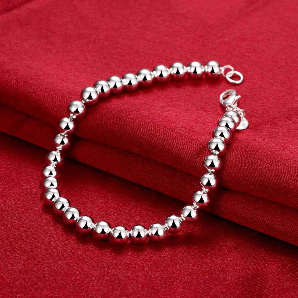 6mm buddha bead brazaletes bransoletki bayan womens homme boyfriend gift silver plated tibetan prices regalo Dahu Rico bracelets | Украшения