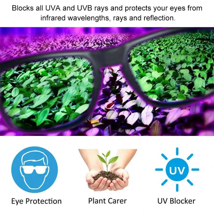 Светодиодный расти номер очки анти УФ защита глаз светодиодный внутренней