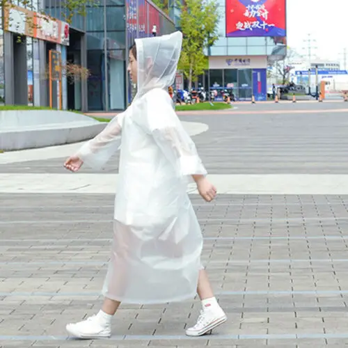 Водонепроницаемая куртка для мужчин и женщин прозрачный дождевик из ПВХ пончо с