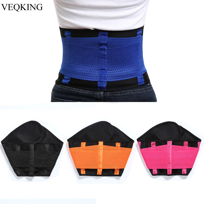 VEQKING Adjustable 1 шт. Регулируемый эластичный пояс Поддержка корсет для поддержки спины пояс сзади фитнес пояс для пота талии бандаж для тренировок
