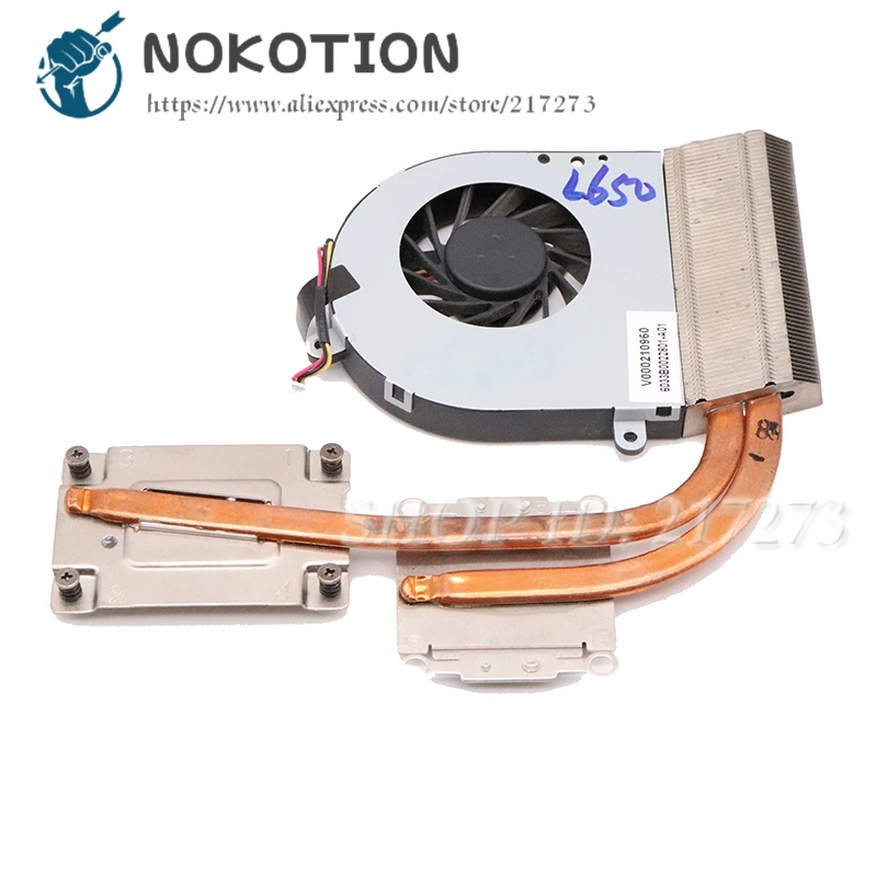 Радиатор NOKOTION V000210930 для ноутбука Toshiba Satellite L650 ЦП ГПУ радиатор радиатора