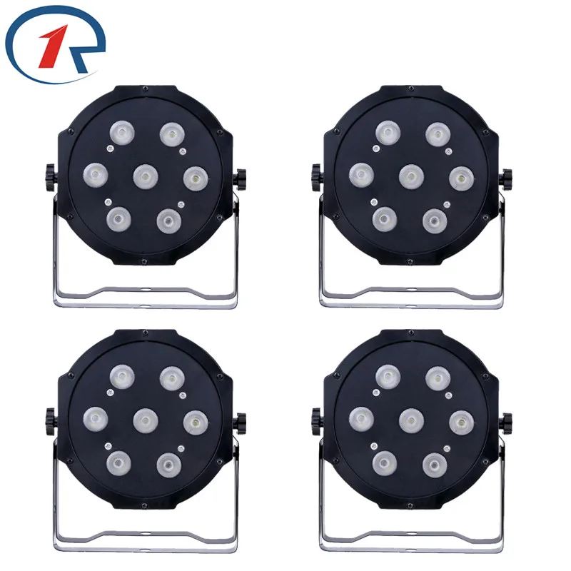 

ZjRight 4pc/lot High Power 70W LED Par lights DMX512 Sound control stage light Large concert Dyeing lights dj disco effect lighs