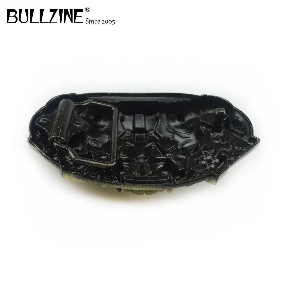 В Bullzine модное овечье череп пряжки ремня со старинным латунным покрытием FP-03692-1