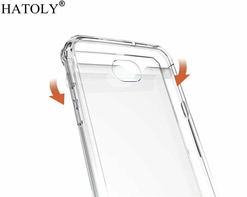 HATOLY For LG X Power 2 II Transparent Phone Case Shockproof TPU + Clear PC / K10 LV7 Fundas M320 |
