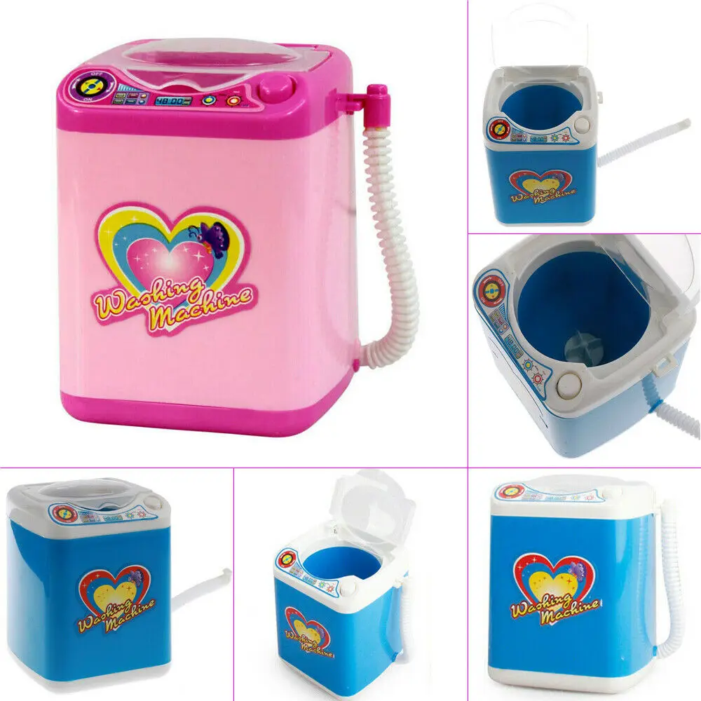 2019 Newest Hot Toddler Baby Girls Mini Electric Washing Machine Dollhouse Toy Very Useful Wash Makeup Brushes Housekeeping Toys | Игрушки и
