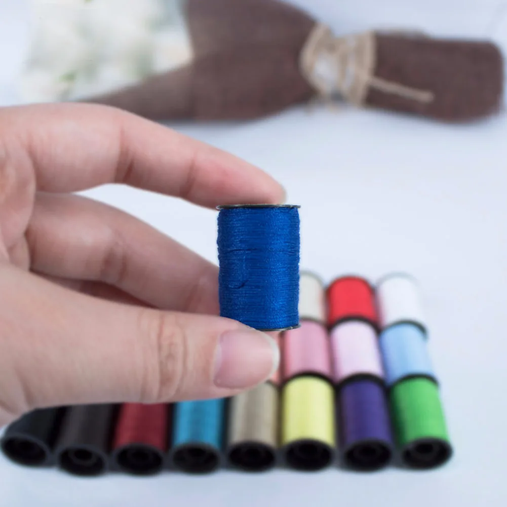 24 шт цвета тончайшая катушка с нитью ручная строчка универсальный набор швейная