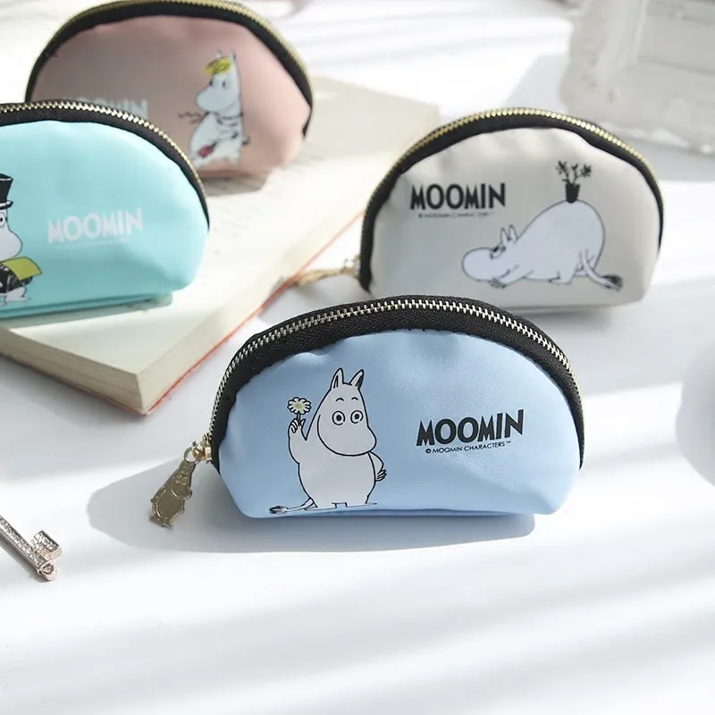 Moomin милый светильник, Роскошный кошелек для монет с маленьким хвостом, длинные волосы, плюшевый с клипсой, кошелек для монет, посылка для монет, дамская сумочка для ключей