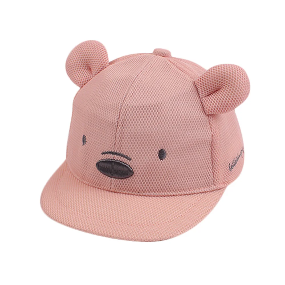 Бейсбольная кепка с рисунком медведя для маленьких мальчиков и девочек летние