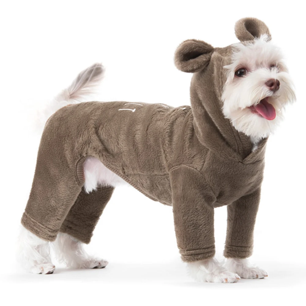 Одежда для домашних животных маленьких средних собак милый костюм зимний