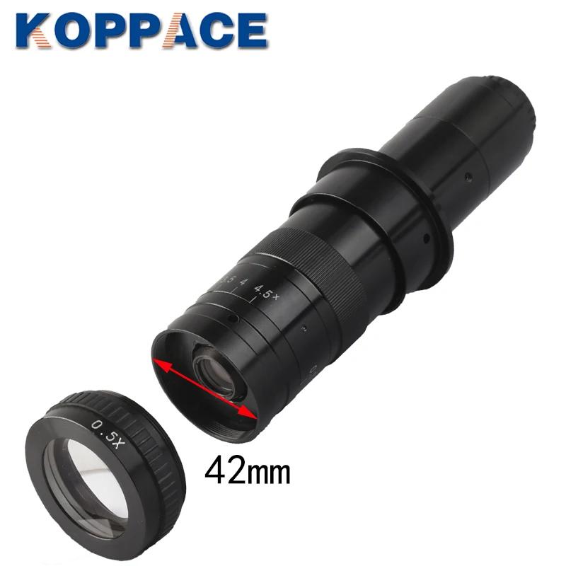 Микроскоп KOPPACE 0 5x с одним цилиндром Вспомогательный объектив 140 мм микроскопа