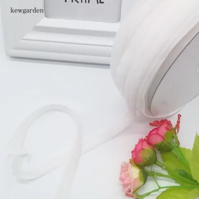 Kewgarden Wholesale 10mm 1cm Flocking Ribbons DIY Bowknot Accessories Satin Ribbon Handmade Tape Packing Riband 50 Yards | Дом и сад