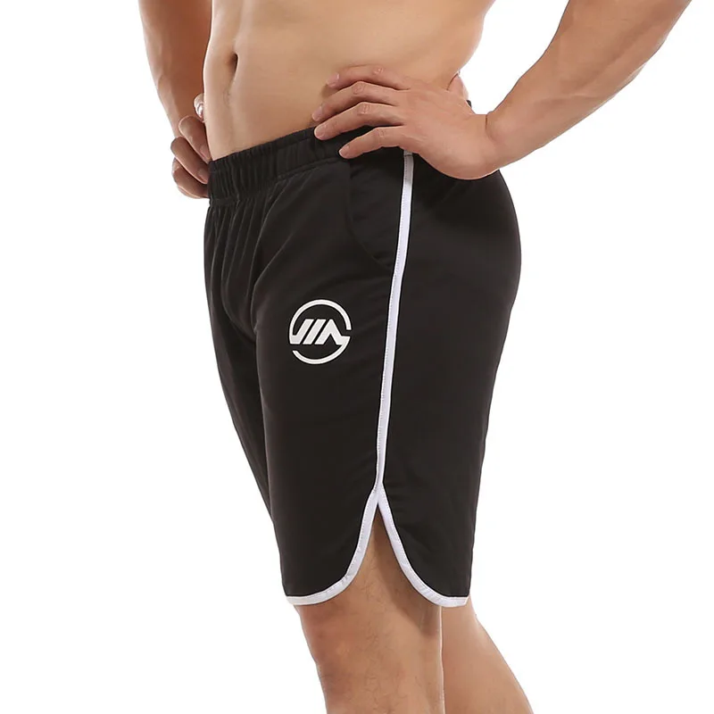 New Men Fitness Bodybuilding Shorts Man Summer Gyms Workout Male Breathable Mesh Quick Dry Sportswear Jogger Beach Short Pants