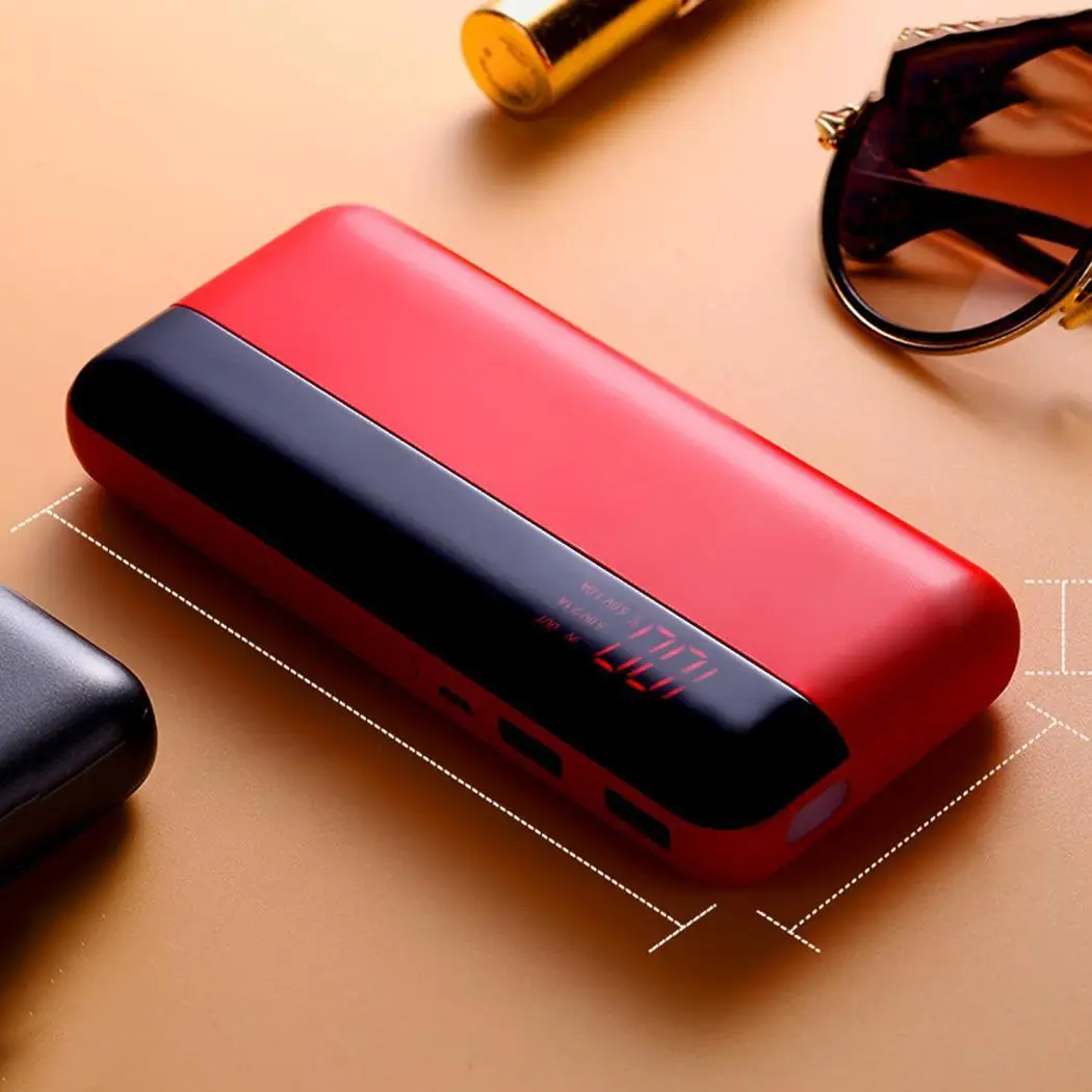 Двойной USB цифровой дисплей Powerbank 8000 мАч портативное зарядное устройство Пауэр