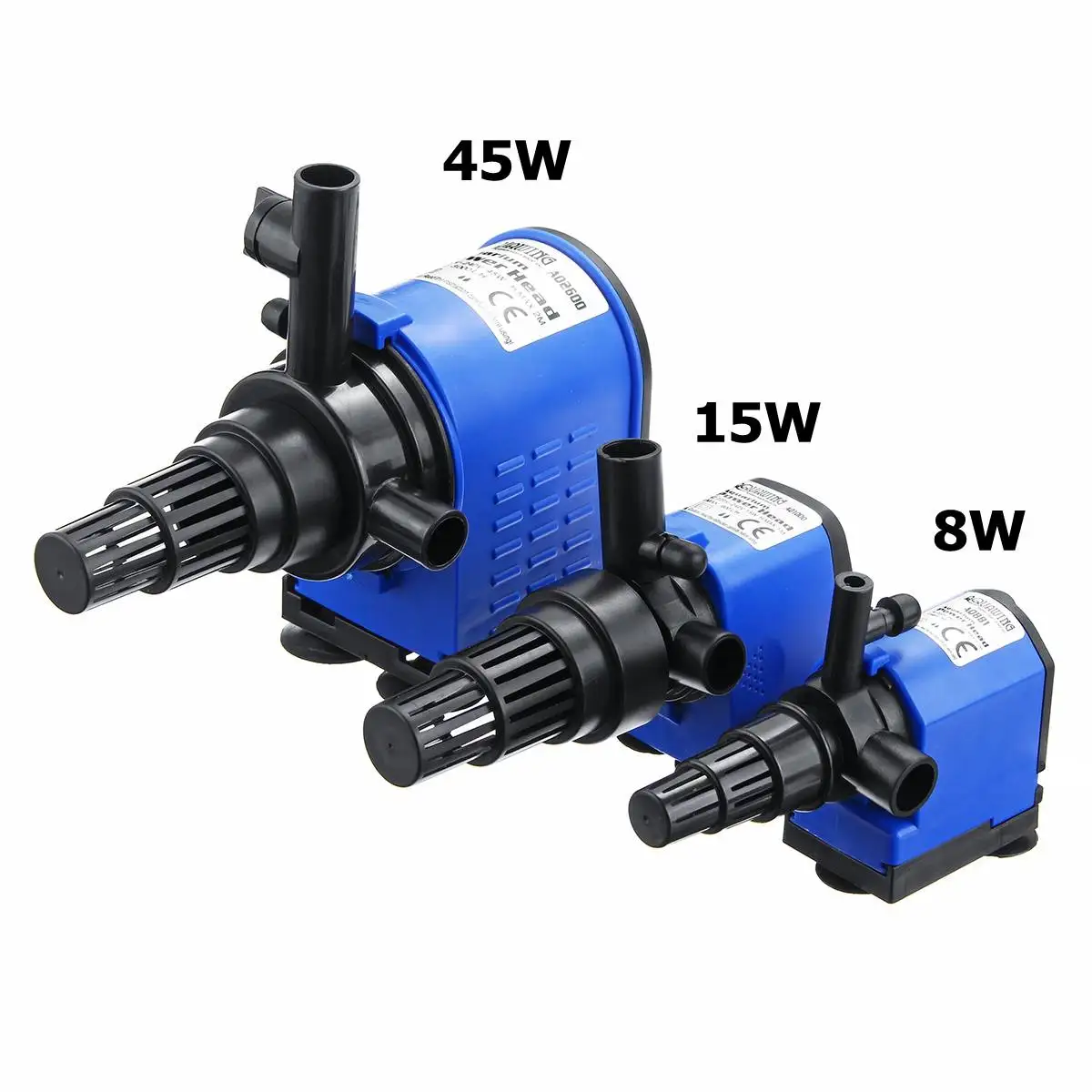 3-in-1 Internal Aquarium Filter Pump Water Circulating Water Spray Flow Fish Tank Submersible Purifier Filter Pump 8/15/20/25/35