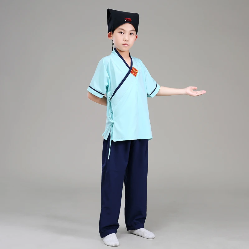 Костюм китайской студенческой Республики ханьфу для мальчиков и девочек топ +